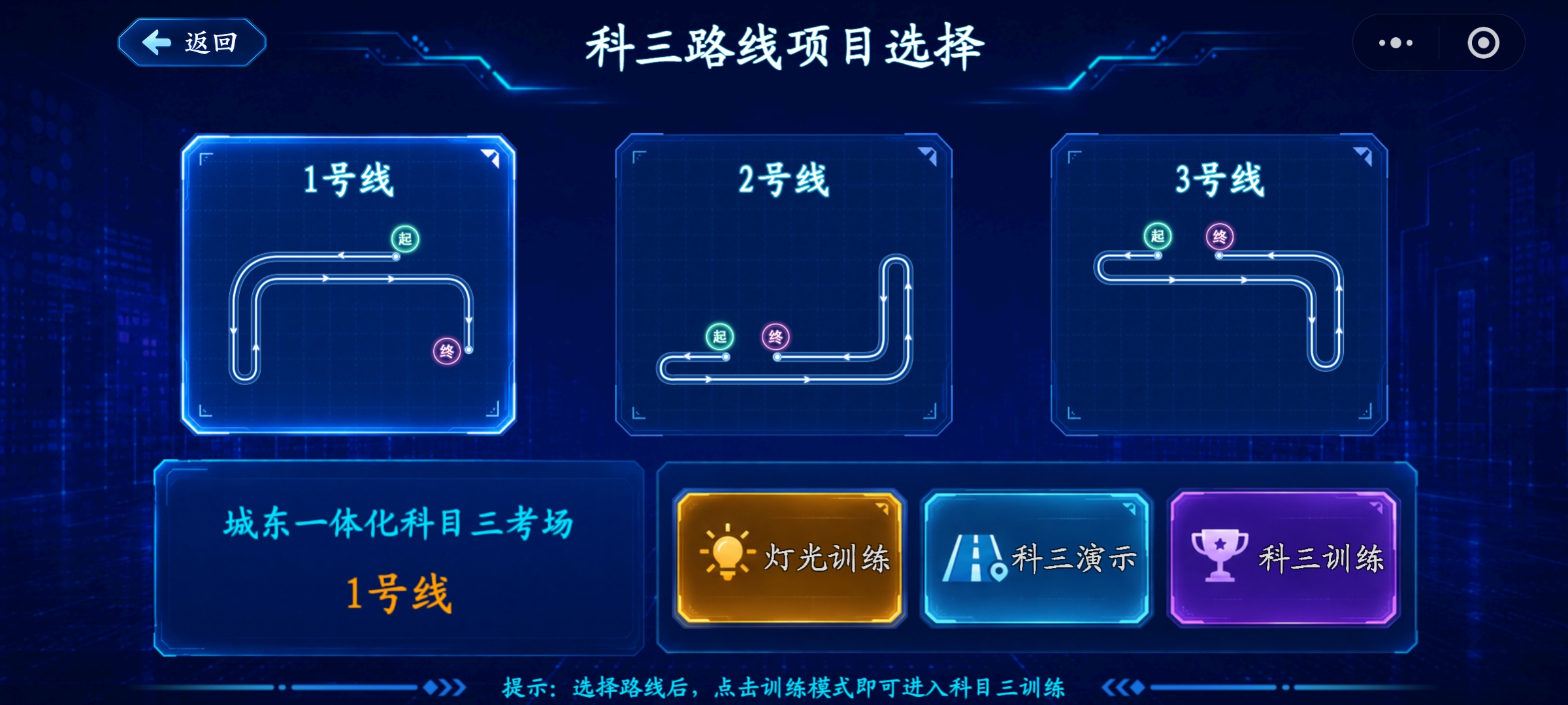 科三路线选择
